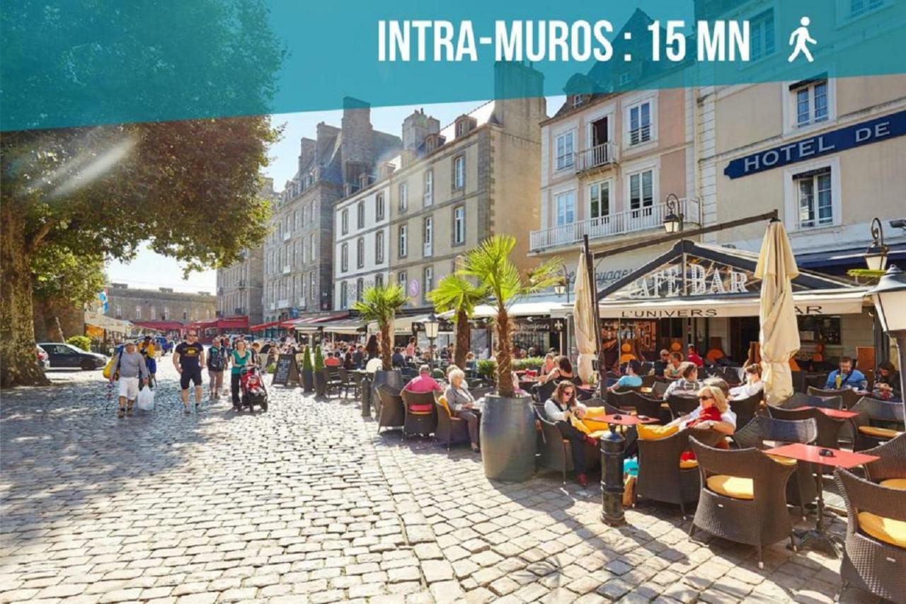 Logement Entier Saint Malo Vue Mer, Proche Ferry, Commerces Et Plage Solidor 50 M ภายนอก รูปภาพ