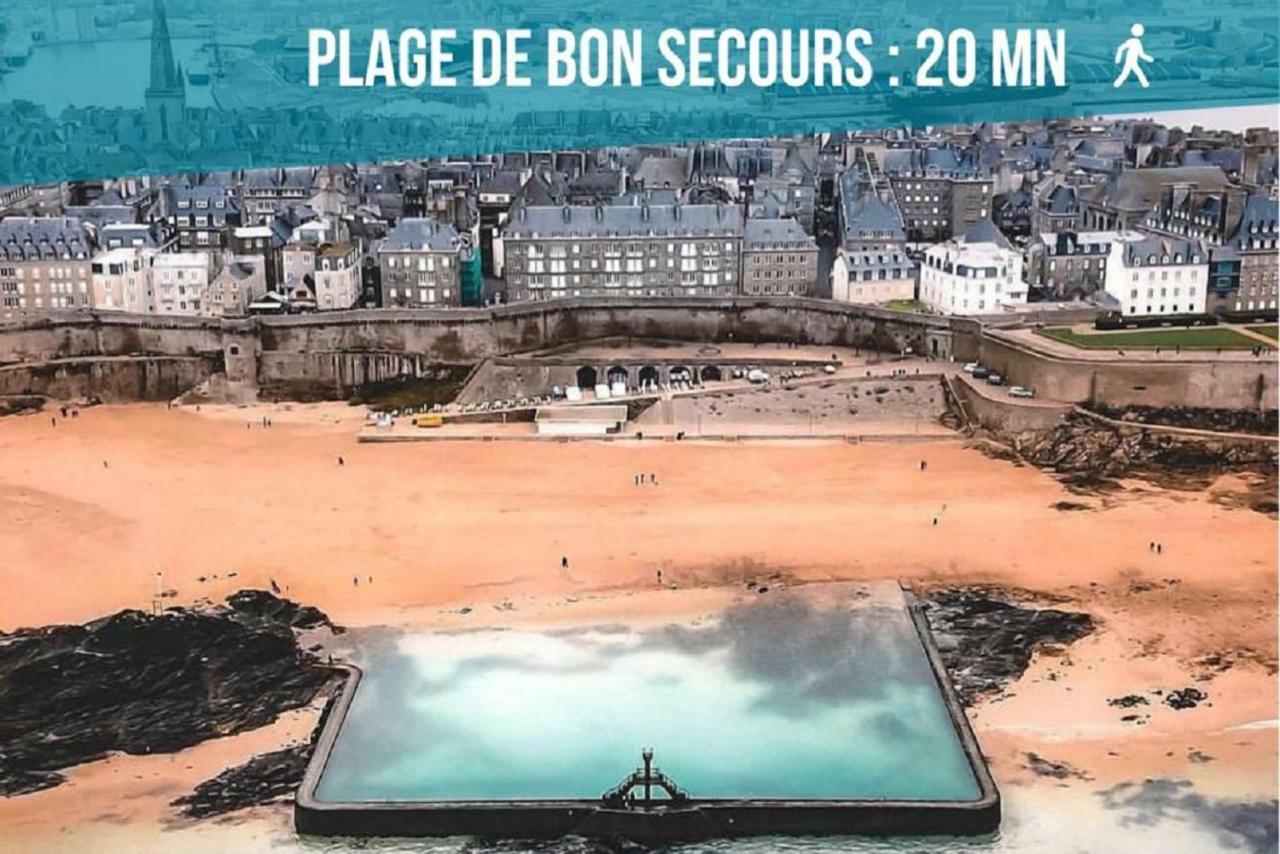 Logement Entier Saint Malo Vue Mer, Proche Ferry, Commerces Et Plage Solidor 50 M ภายนอก รูปภาพ