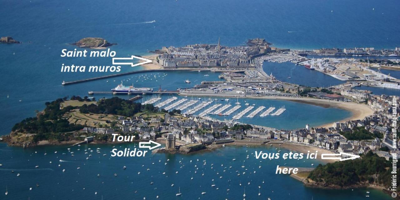 Logement Entier Saint Malo Vue Mer, Proche Ferry, Commerces Et Plage Solidor 50 M ภายนอก รูปภาพ